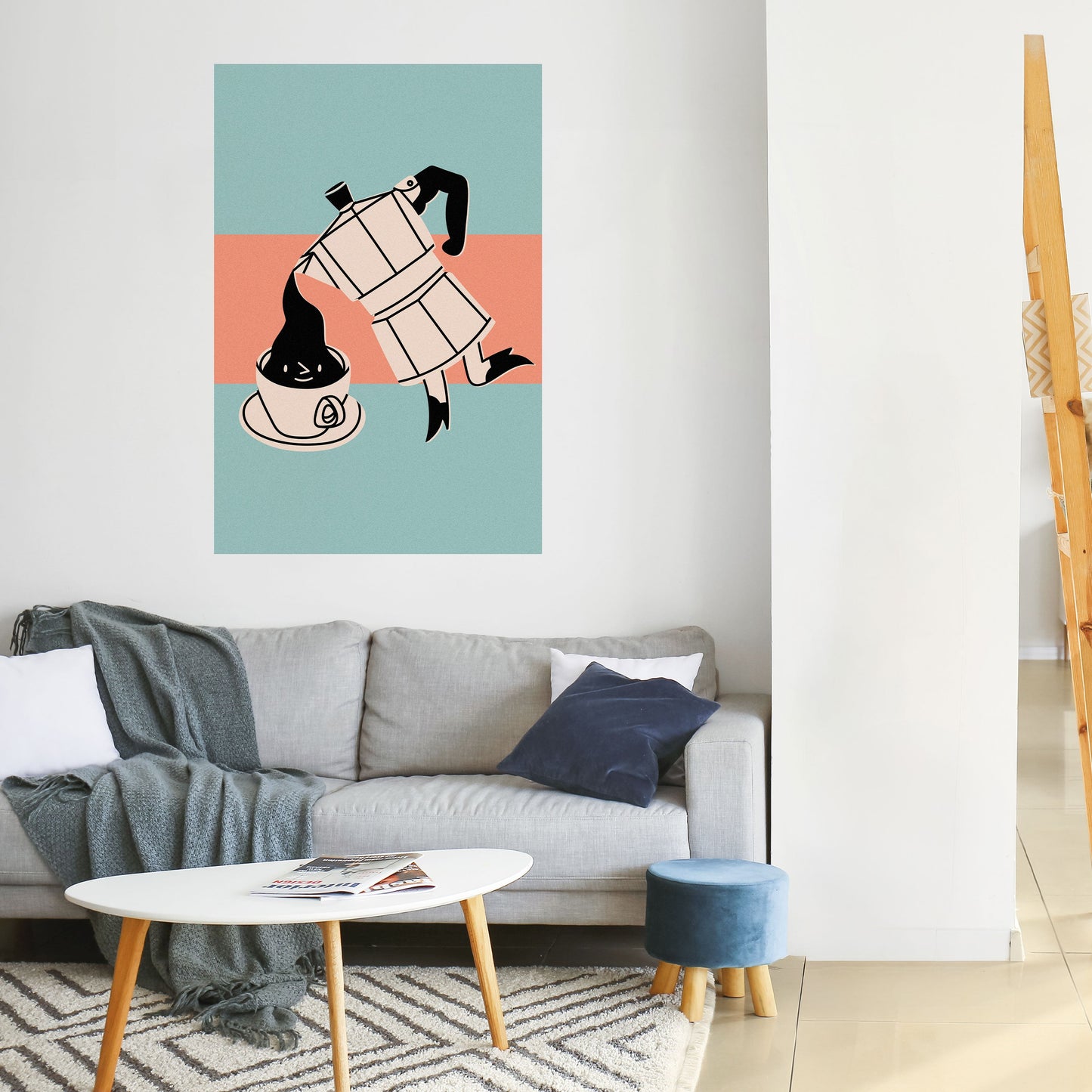 POWER ESPRESSO Peel and Stick Vertical Poster