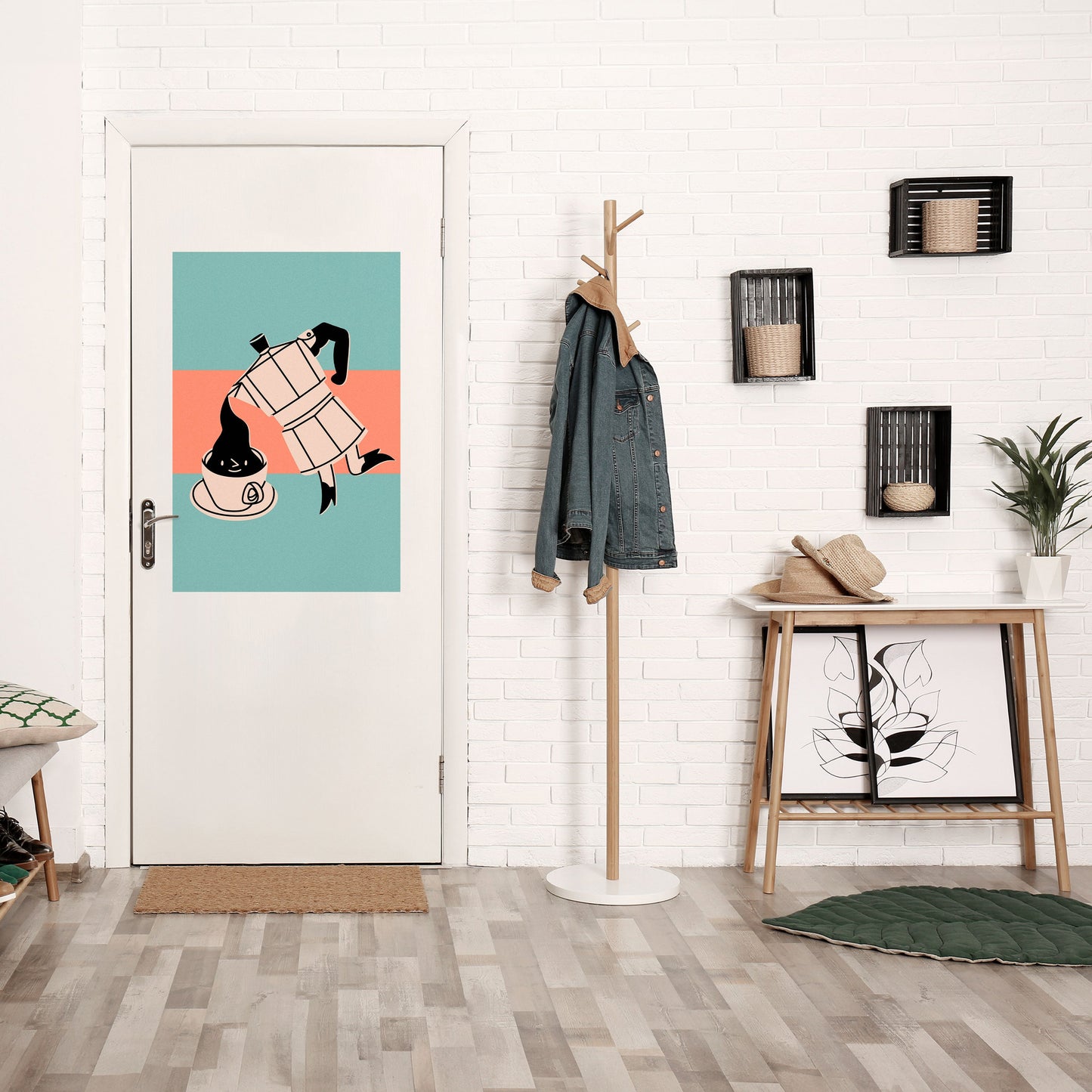 POWER ESPRESSO Peel and Stick Vertical Poster