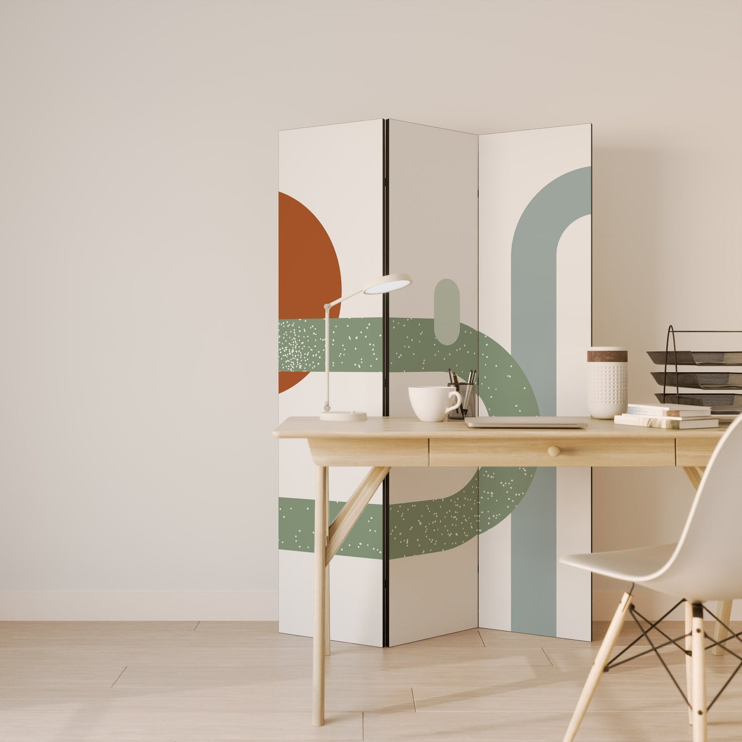 INFINITY'S EMBRACE Dekorativ rumsavdelare med 3 paneler