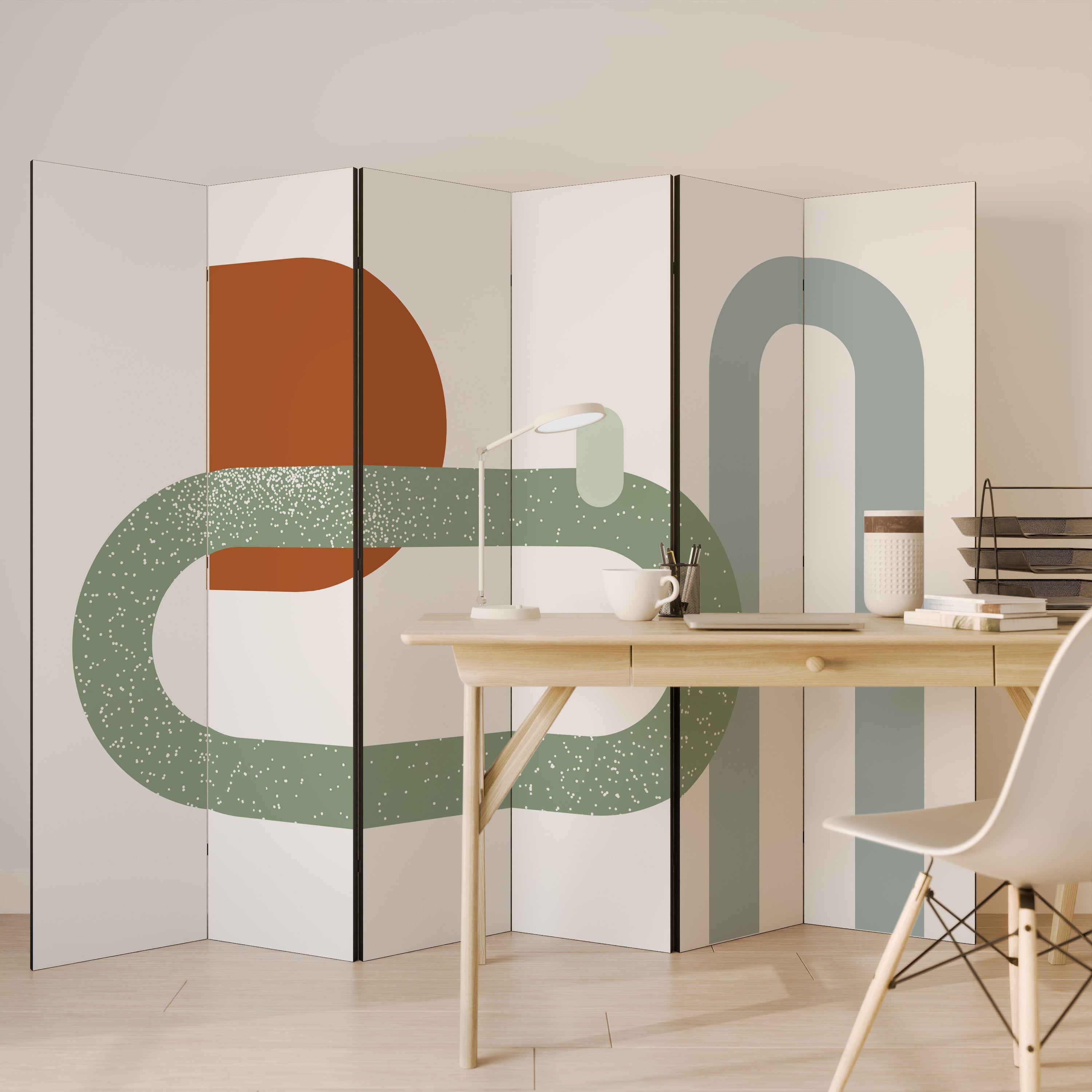 INFINITY'S EMBRACE Dekorativ rumsavdelare med 6 paneler