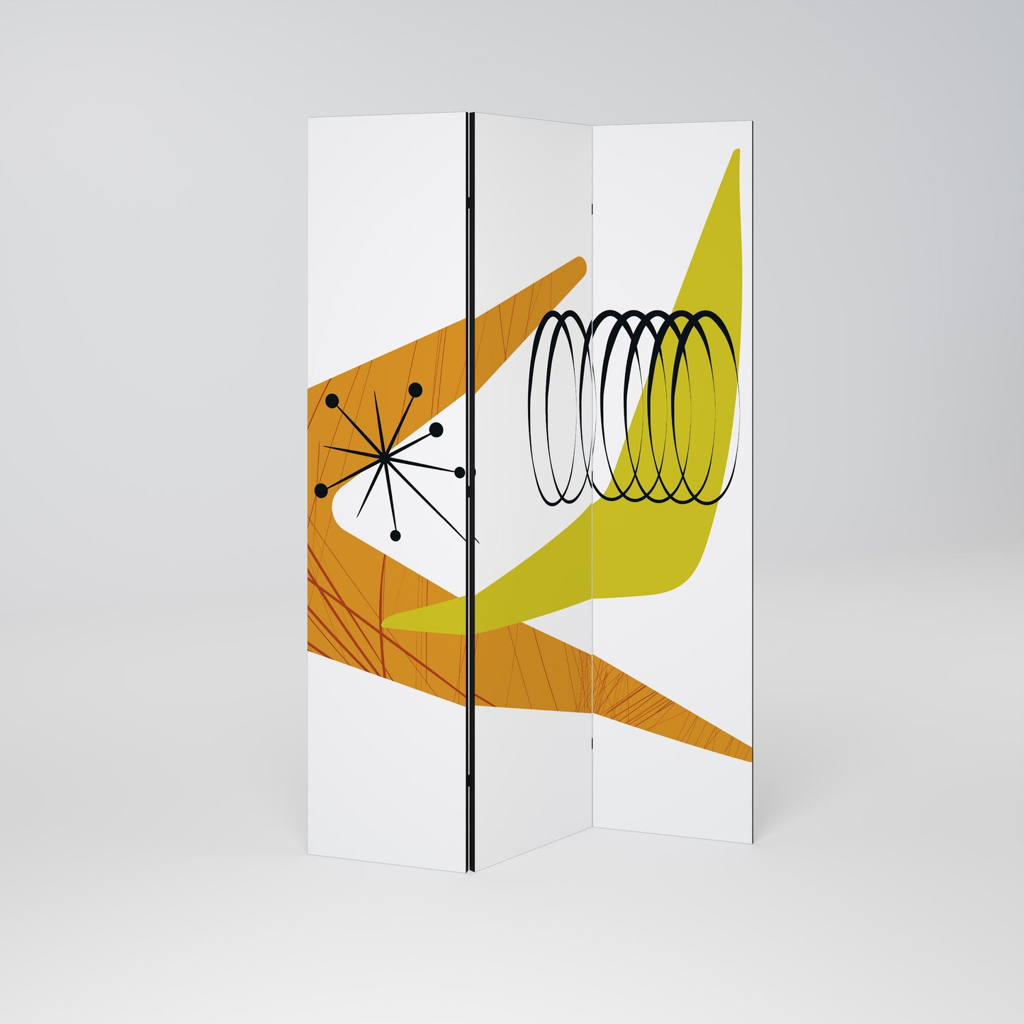 MAGNETIC HIT Dekorativ 3-panels rumsavdelare