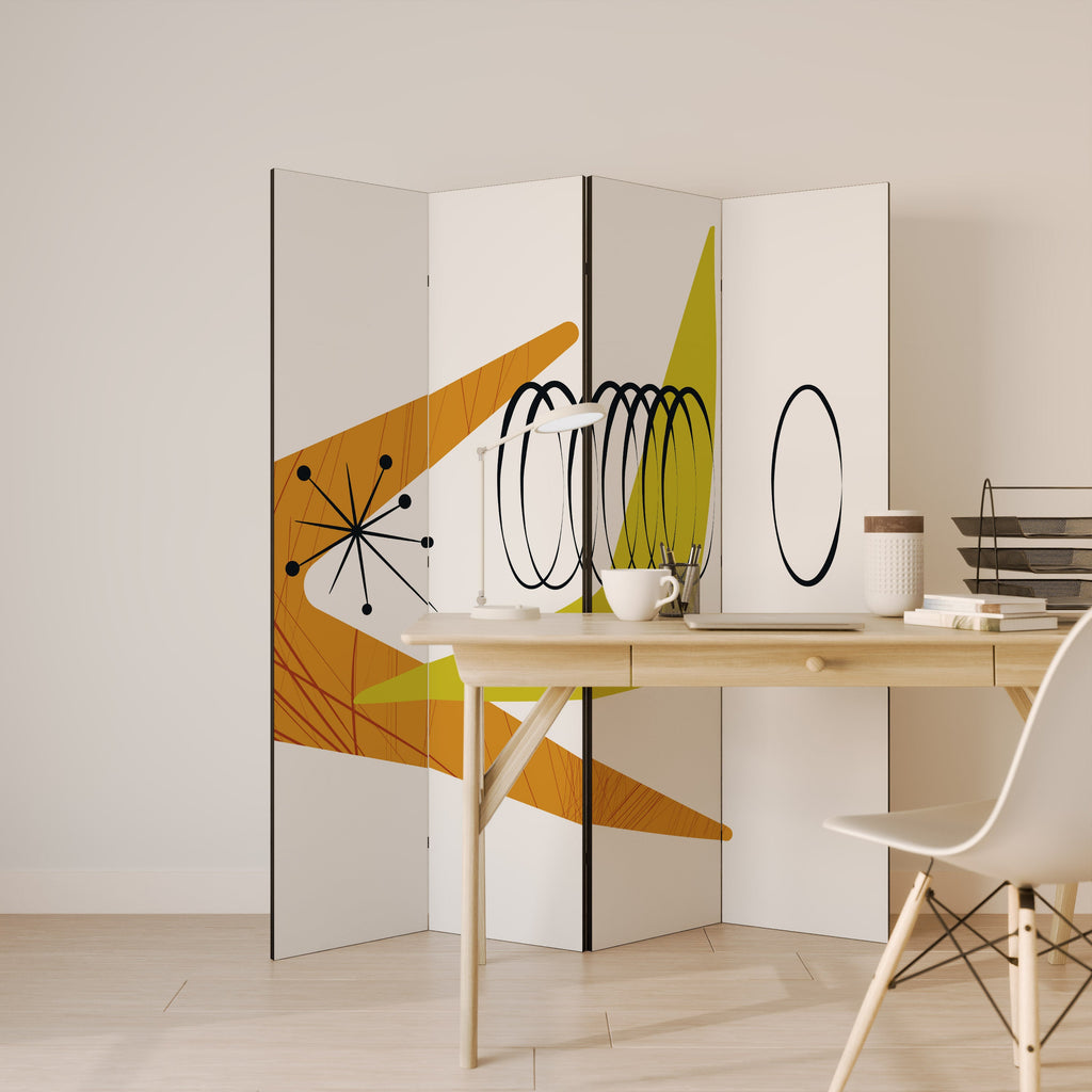 MAGNETIC HIT Dekorativ rumsavdelare med 4 paneler