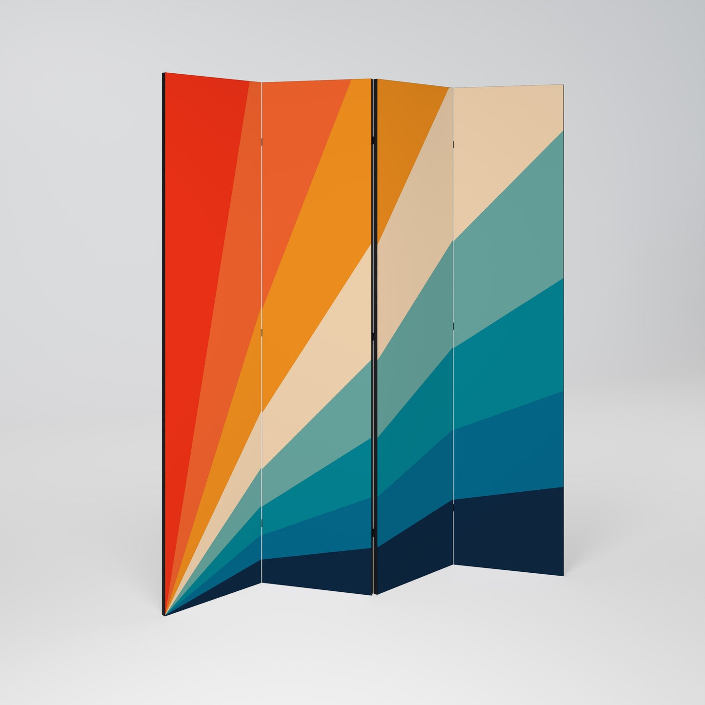 PRISM CONCUSSION Decorative 4-Panel Room Divider