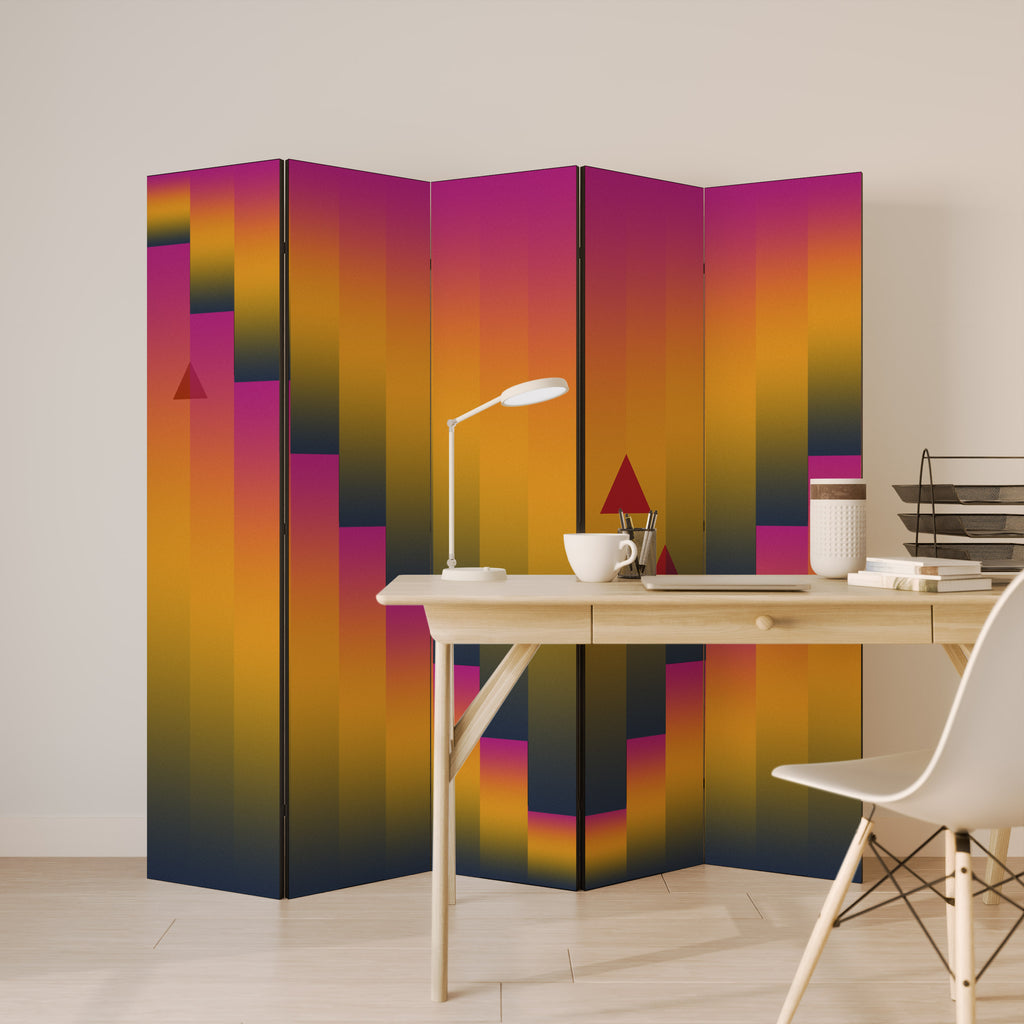 GOLDEN FADE Dekorativ rumsavdelare – 5 paneler