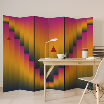 GOLDEN FADE Dekorativ rumsavdelare med 6 paneler