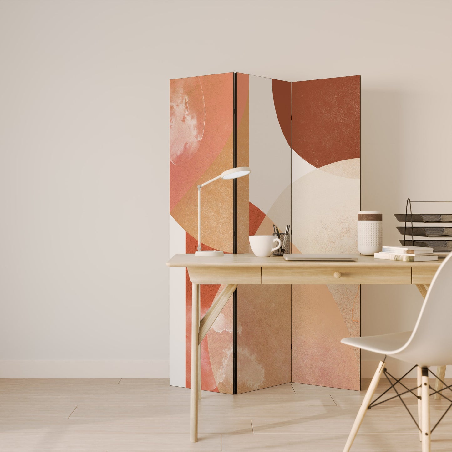 LEVITATING HOURS Dekorativ rumsavdelare med 3 paneler