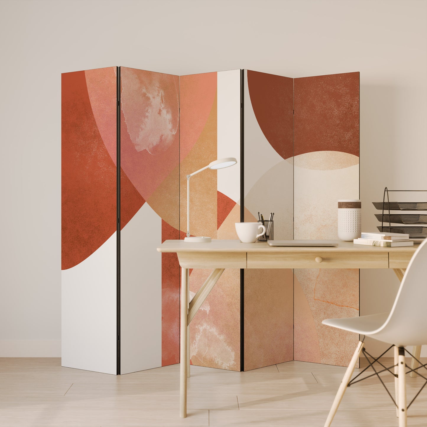 LEVITATING HOURS Dekorativ rumsavdelare – 5 paneler