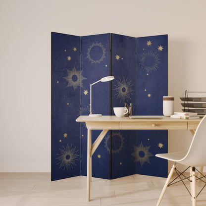 MIDNIGHT PATH Dekorativ rumsavdelare med 4 paneler