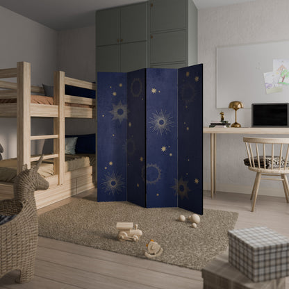 MIDNIGHT PATH Dekorativ rumsavdelare med 4 paneler