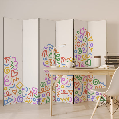 SHAPE EXCITEMENT Dekorativ rumsavdelare med 6 paneler