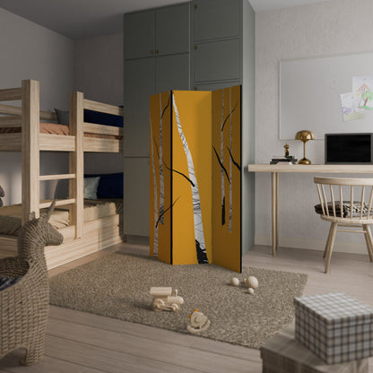 BIRCH ABSTRACT Decorative 3-Panel Room Divider