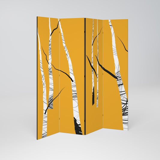 BIRCH ABSTRACT Rumsavdelare 4 paneler