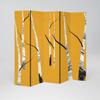 BIRCH ABSTRACT Dekorativ rumsavdelare – 5 paneler