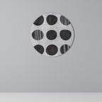 GHOSTLY GRADIENTS Round Wall Art