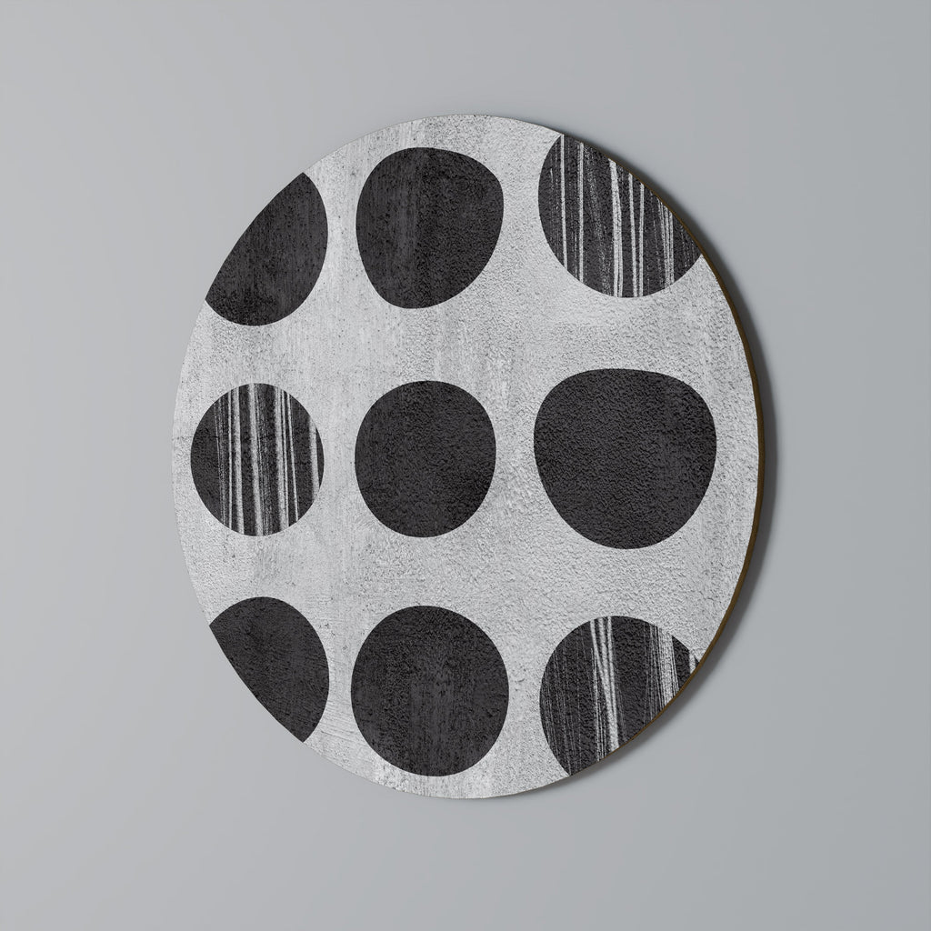 SPÖKLIGA TONINGAR Rund väggkonst