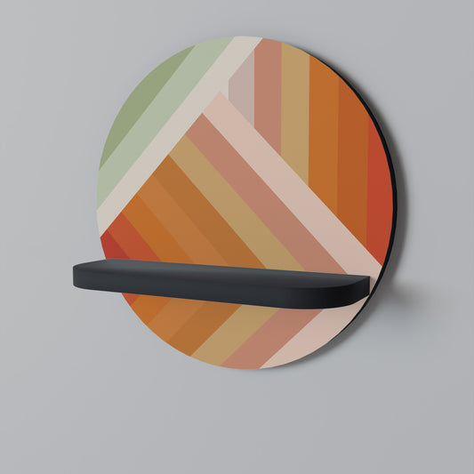 GRADIENT PICKS Rund konsthylla i svart finish