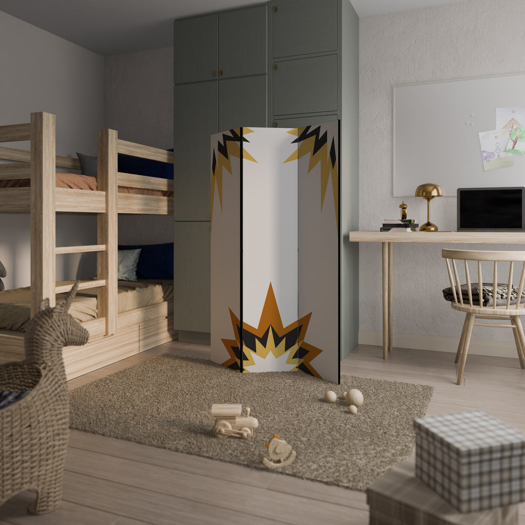 EXPLOSIVE HARMONY Dekorativ rumsavdelare – 3 paneler