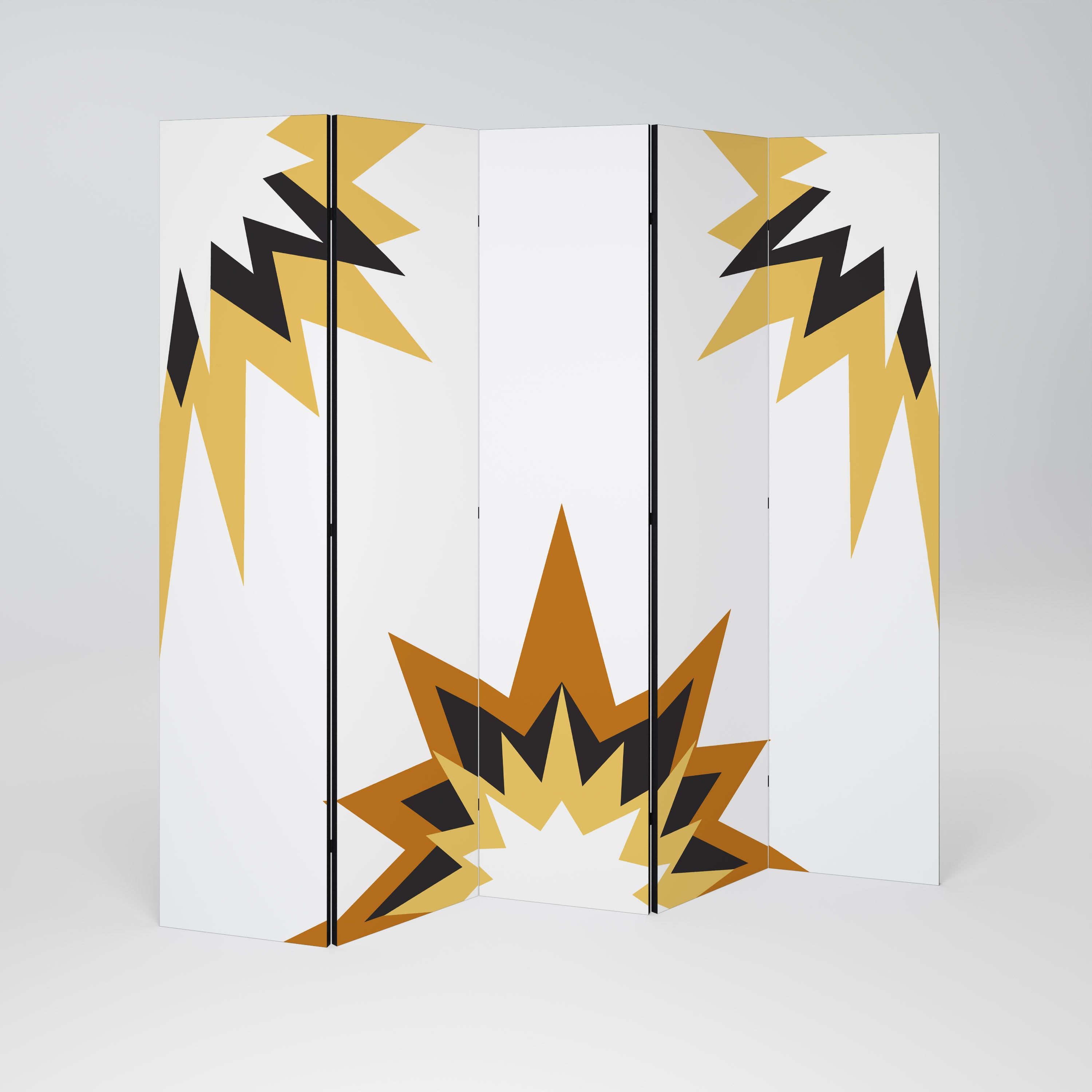 EXPLOSIVE HARMONY Dekorativ rumsavdelare – 5 paneler