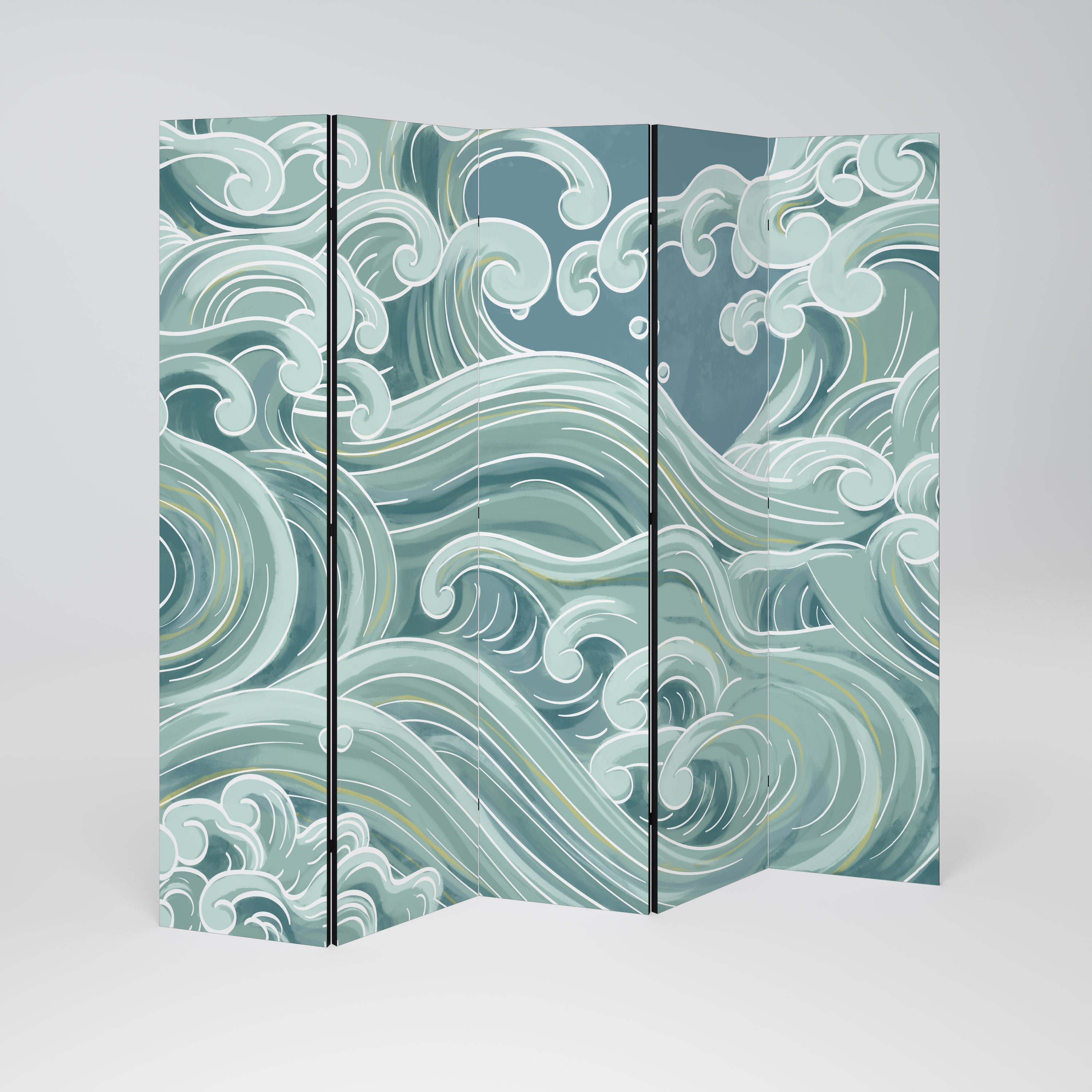 ASIAN SWAY Dekorativ rumsavdelare – 5 paneler