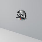 SPECTRA SHOWCASE Rund konsthylla i svart finish