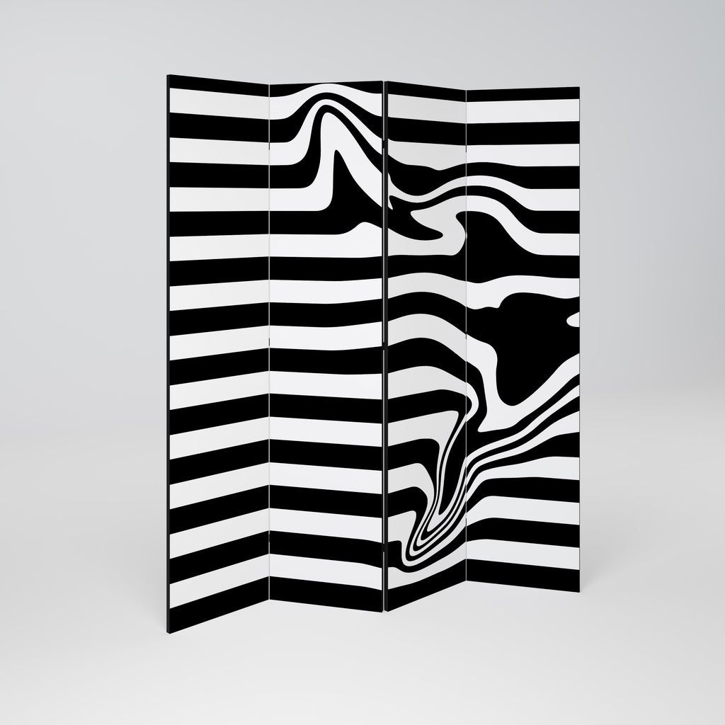 POLYLINE FUZZY Rumsavdelare 4 paneler