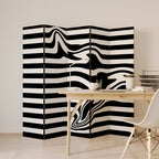 POLYLINE FUZZY 5-Panel Room Divider