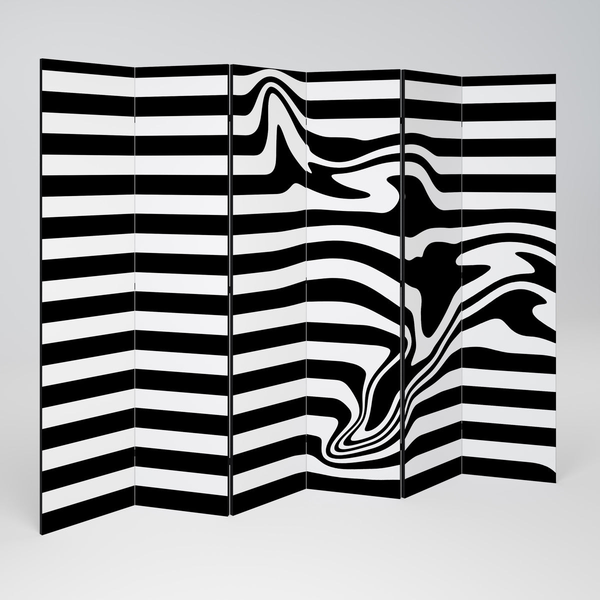 POLYLINE FUZZY Rumsavdelare 6 paneler