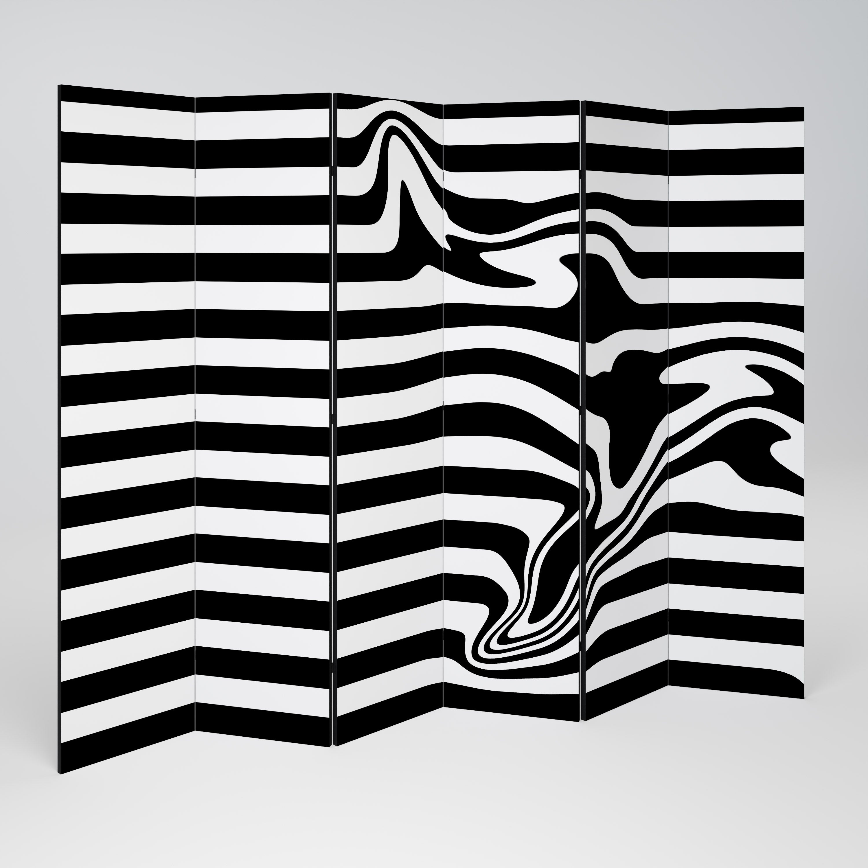 POLYLINE FUZZY Rumsavdelare 6 paneler