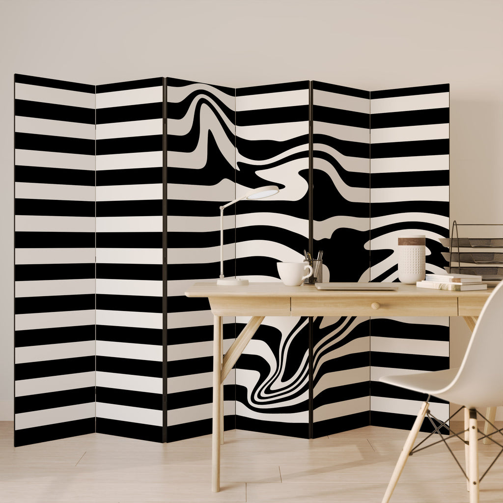 POLYLINE FUZZY Dekorativ rumsavdelare med 6 paneler