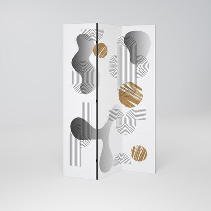 CLEAR CREATIONS Dekorativ rumsavdelare med 3 paneler