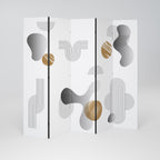 CLEAR CREATIONS Dekorativ rumsavdelare – 5 paneler