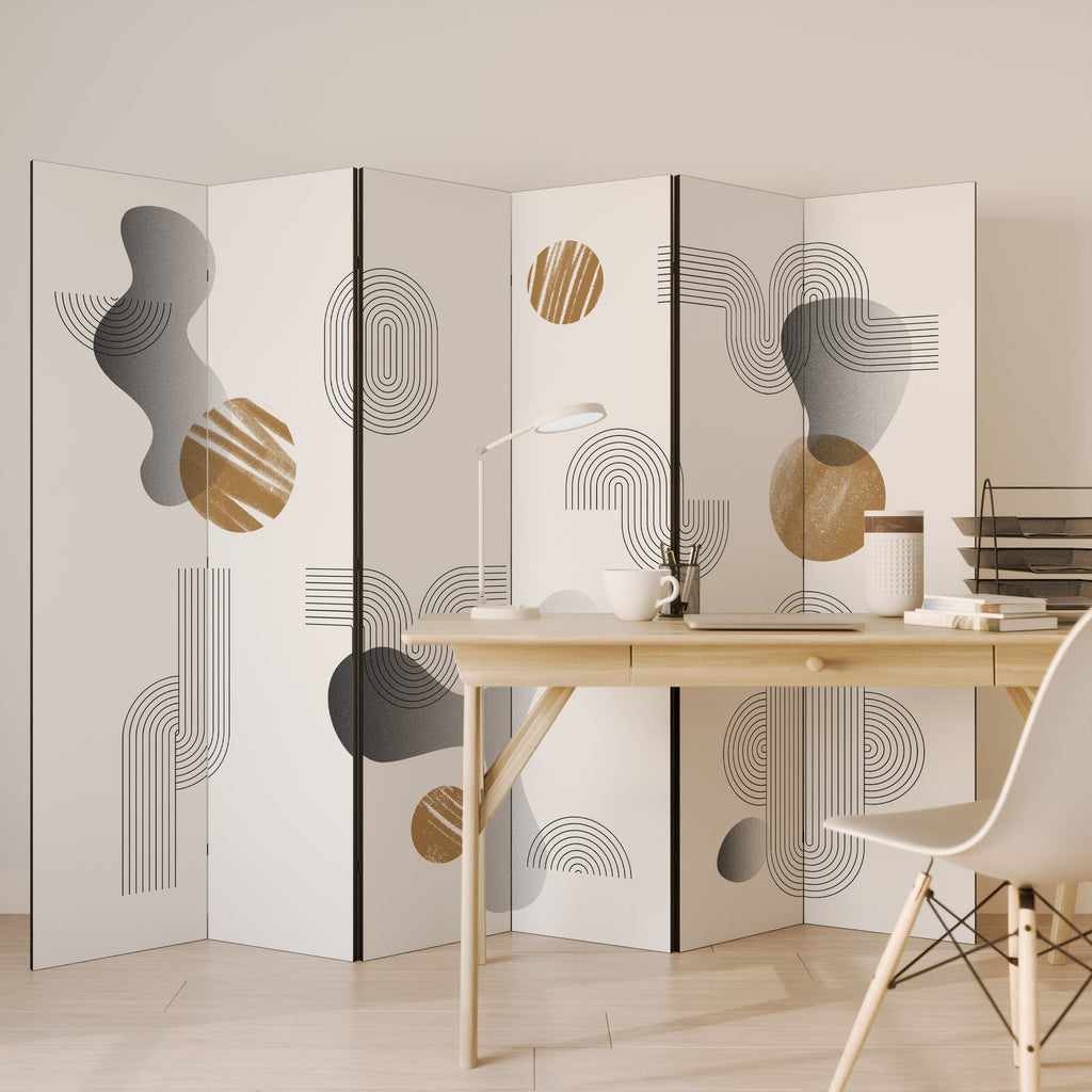 CLEAR CREATIONS Dekorativ rumsavdelare med 6 paneler