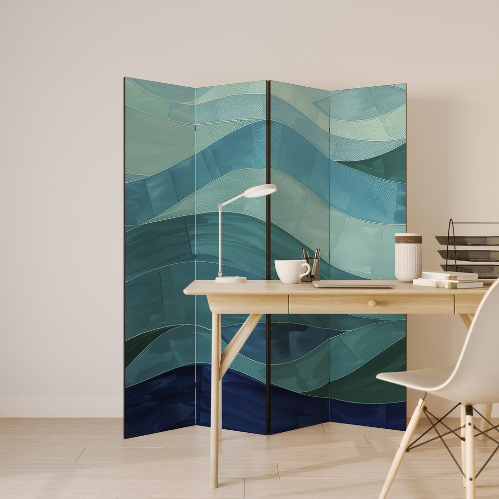 ETERNAL FLOW Dekorativ rumsavdelare med 4 paneler