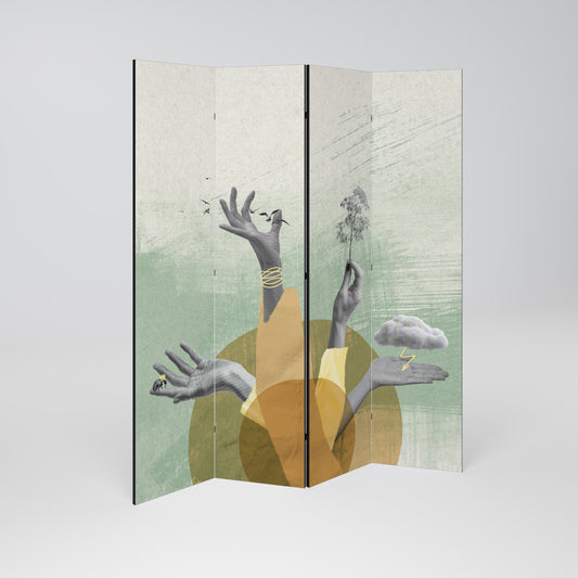 EARTH ELEMENTS Rumsavdelare 4 paneler
