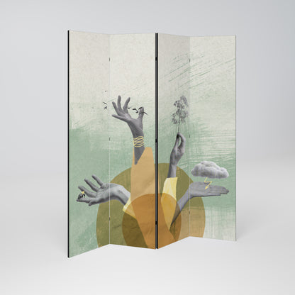 EARTH ELEMENTS Rumsavdelare 4 paneler