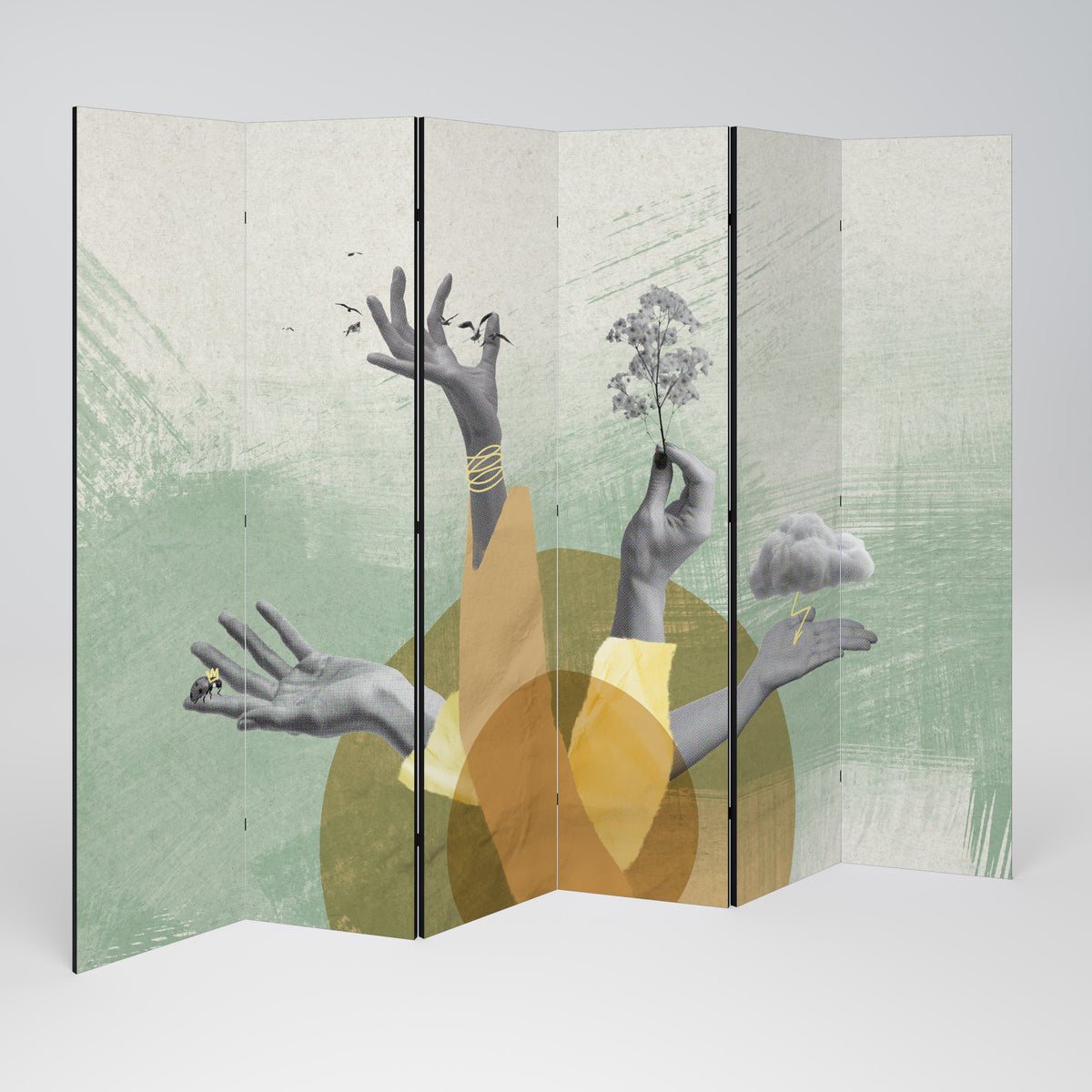 EARTH ELEMENTS Rumsavdelare 6 paneler