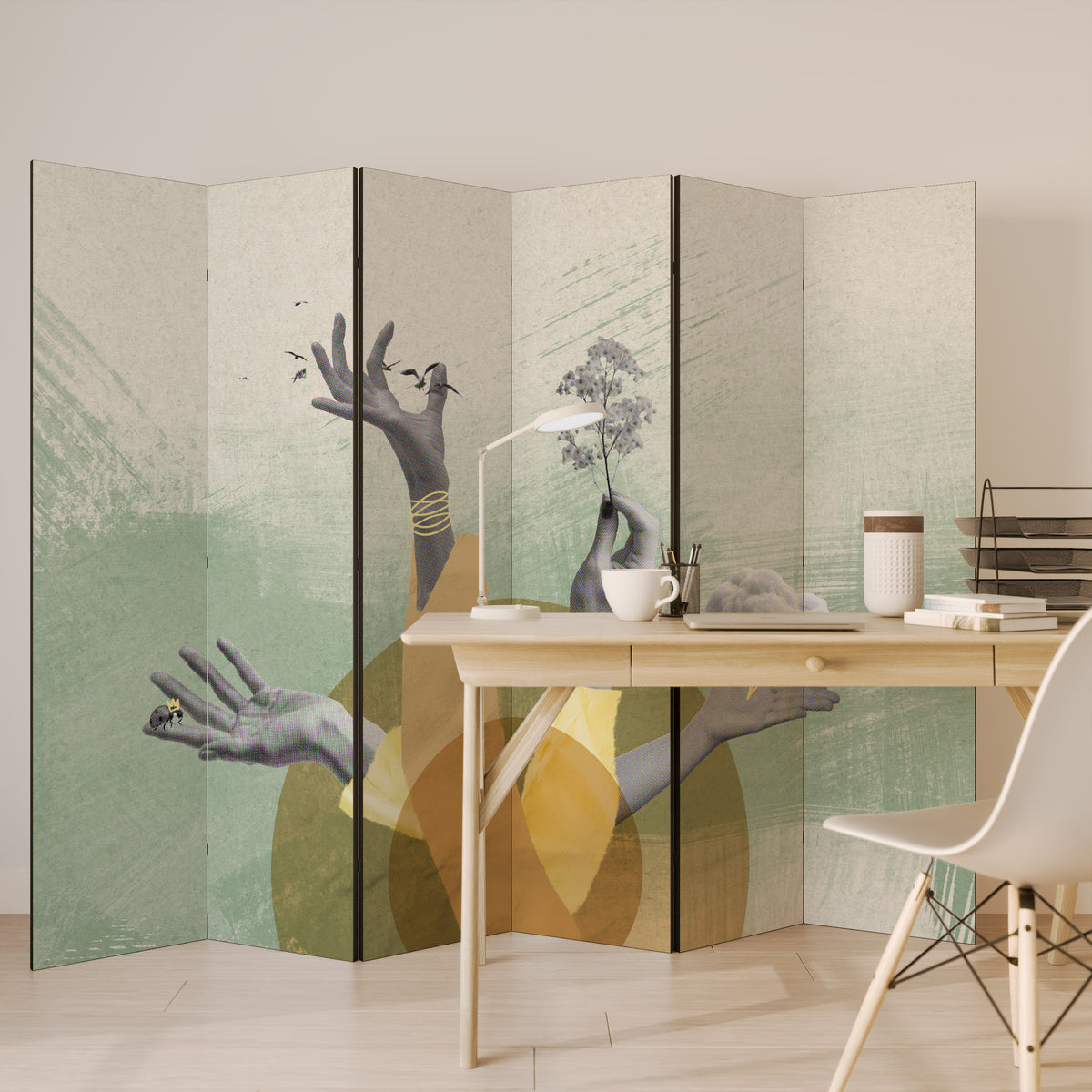 EARTH ELEMENTS Rumsavdelare 6 paneler
