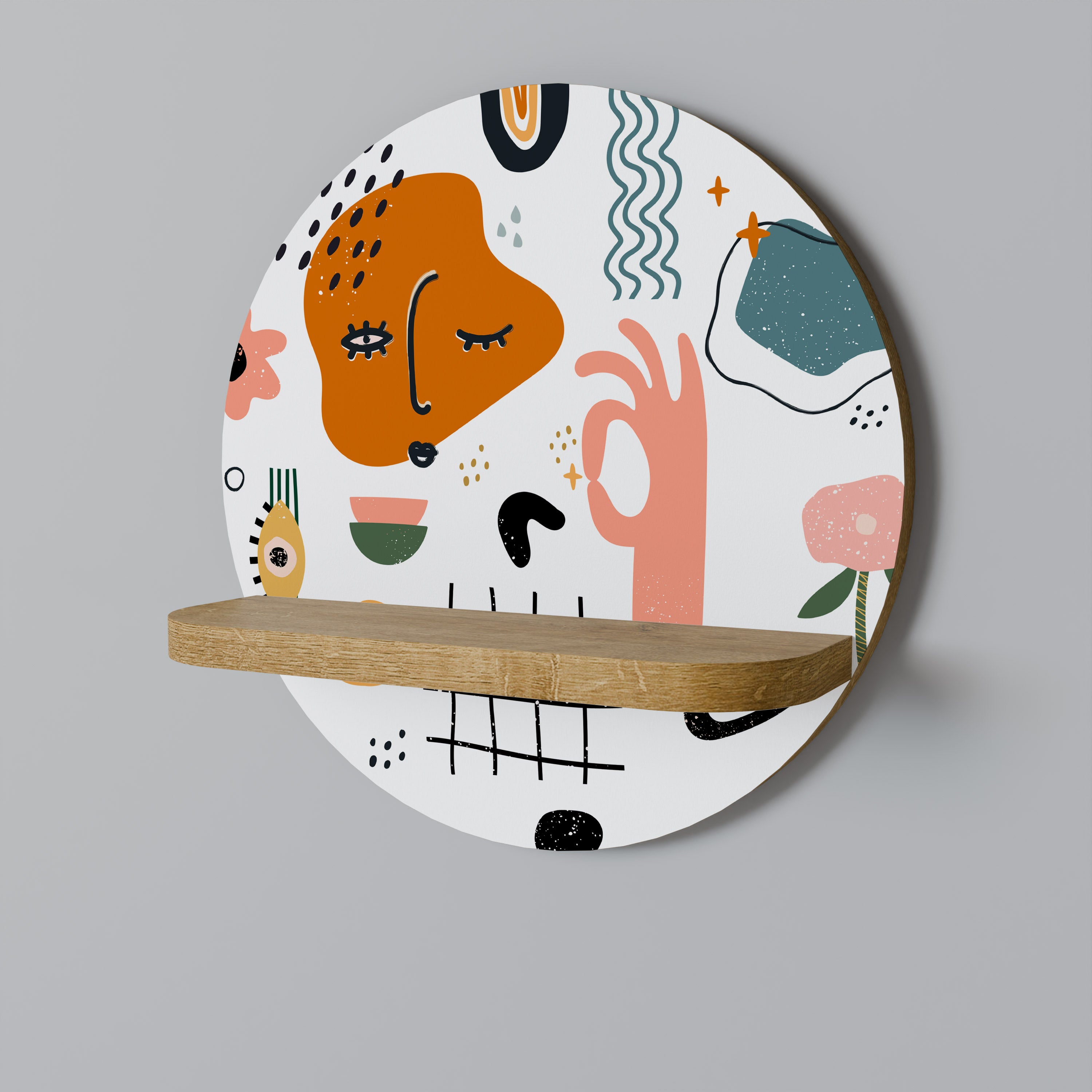 MATISSE WHIMSY Rund Konsthylla I Ekeffekt
