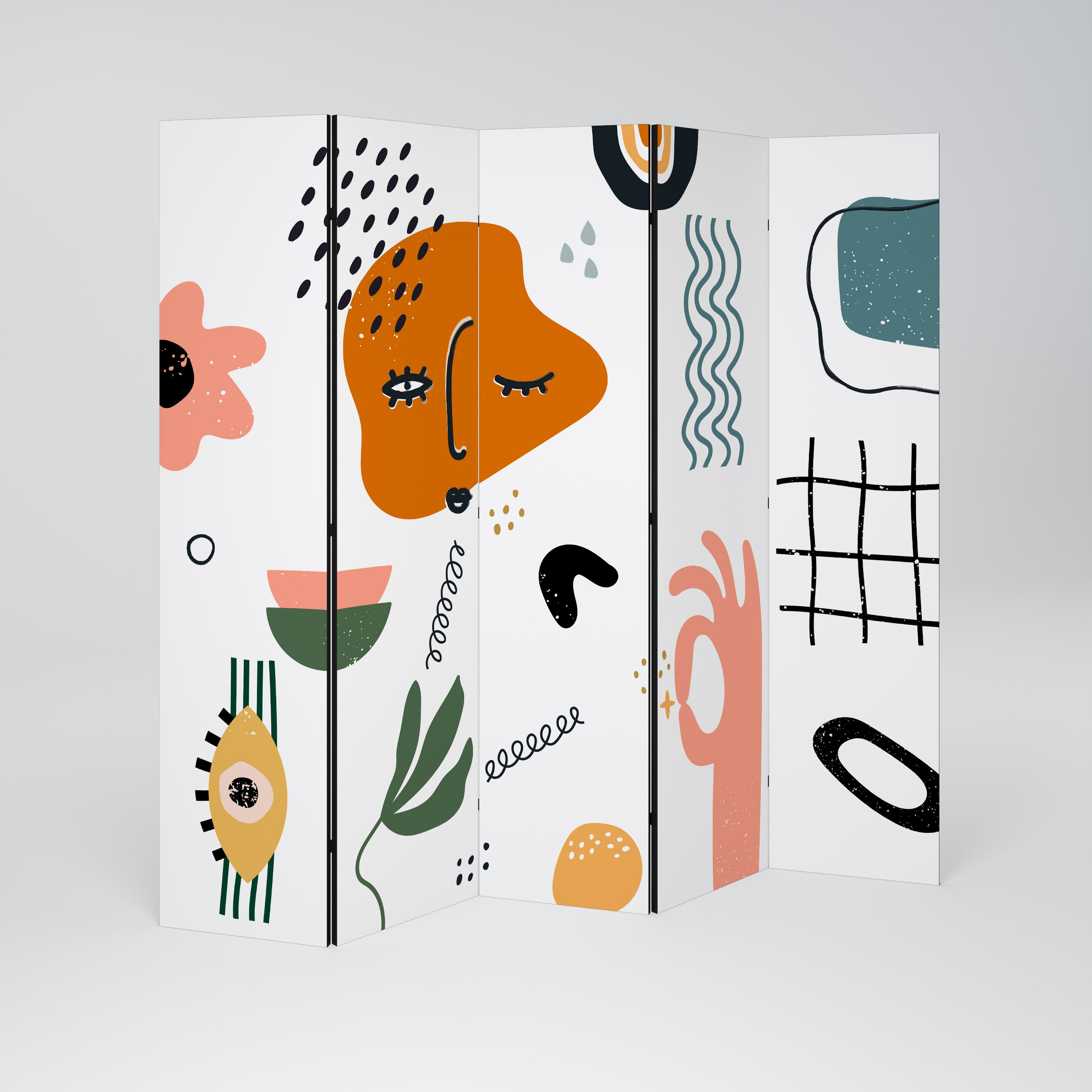 MATISSE WHIMSY Dekorativ rumsavdelare – 5 paneler