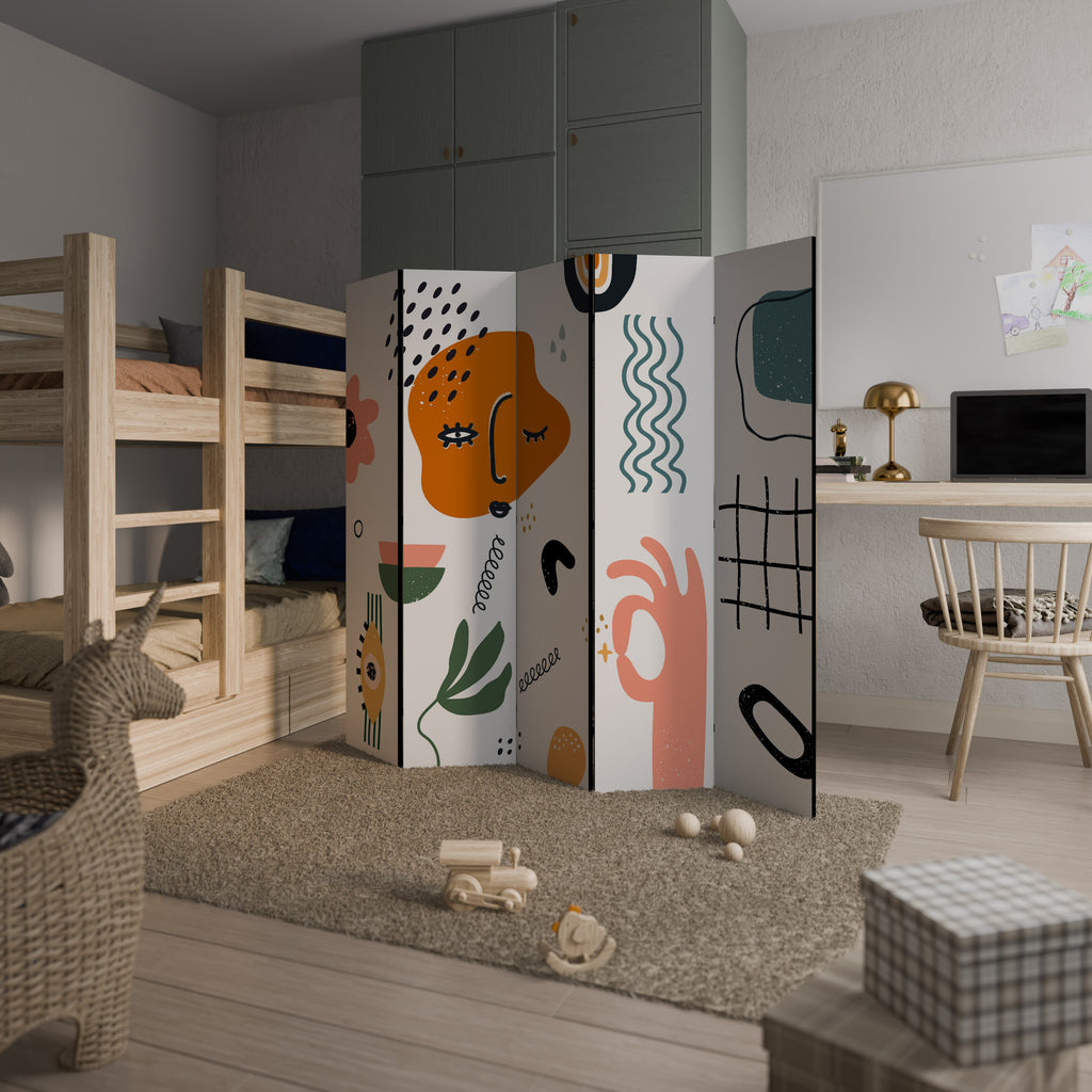 MATISSE WHIMSY Dekorativ rumsavdelare – 5 paneler