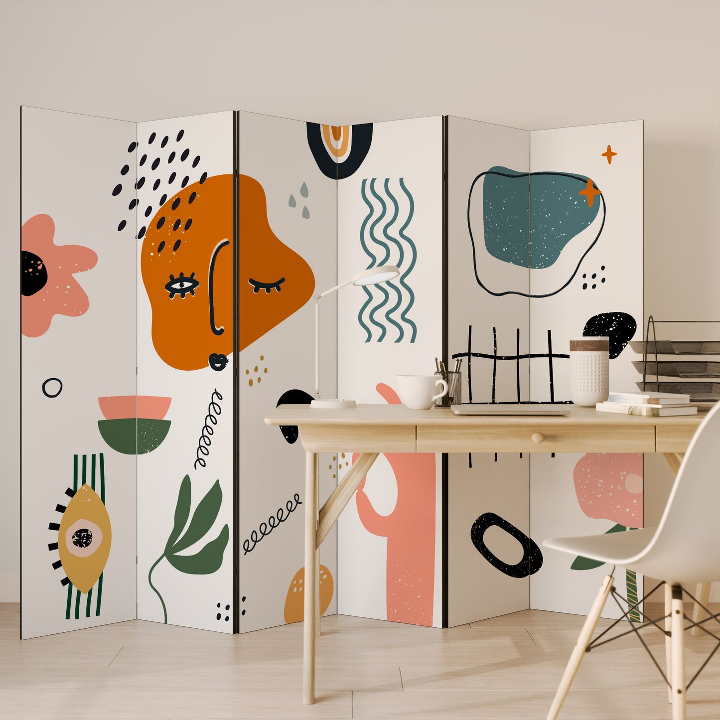 MATISSE WHIMSY Decorative 6-Panel Room Divider