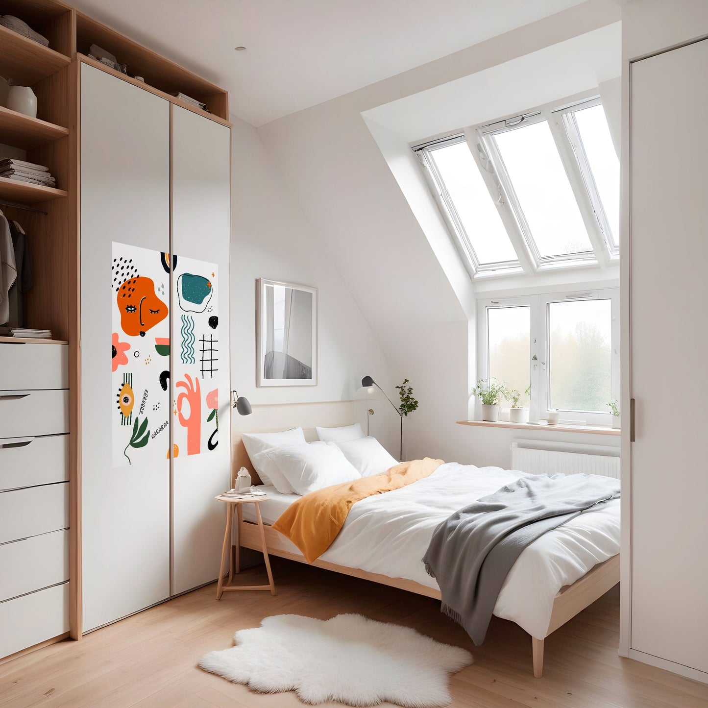 MATISSE WHIMSY vertikal affisch med självhäftande mönster