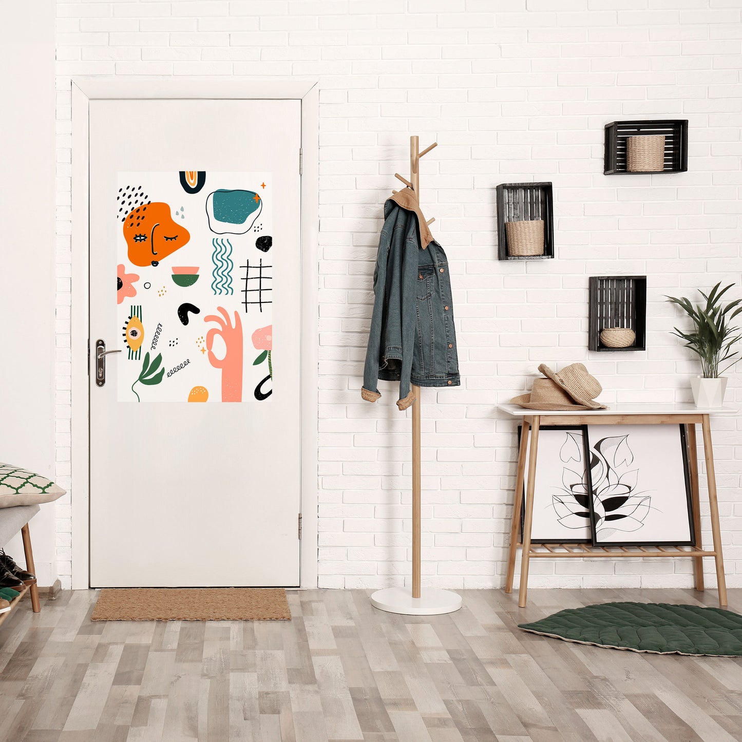 MATISSE WHIMSY vertikal affisch med självhäftande mönster