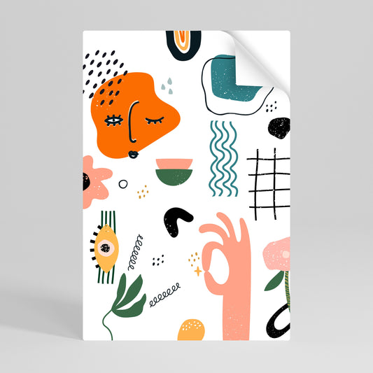MATISSE WHIMSY vertikal affisch med självhäftande mönster