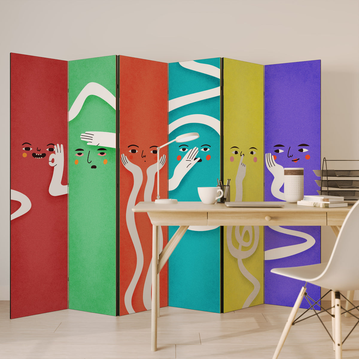 LIVELY FEATURES Rumsavdelare 6 paneler