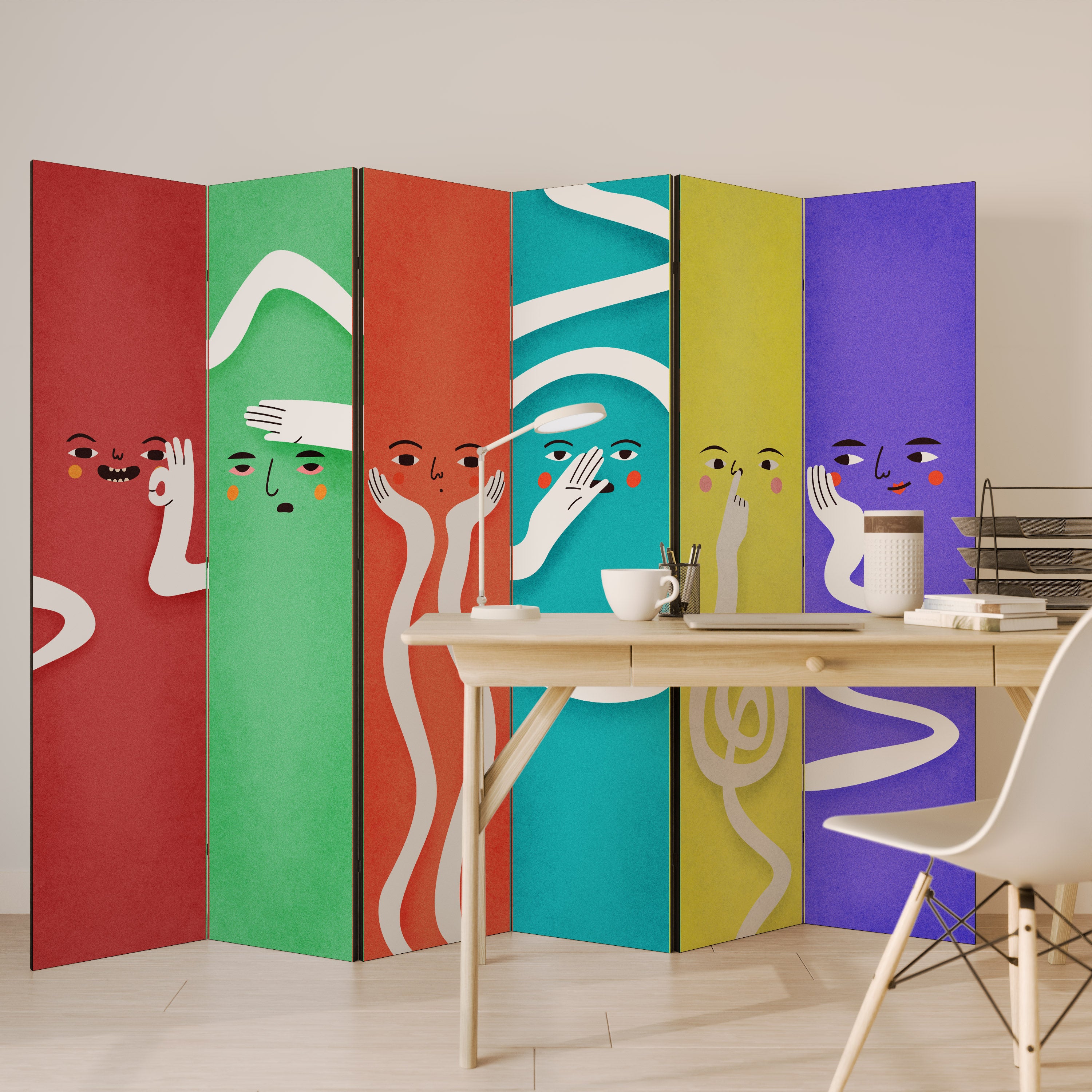 LIVELY FEATURES Rumsavdelare 6 paneler