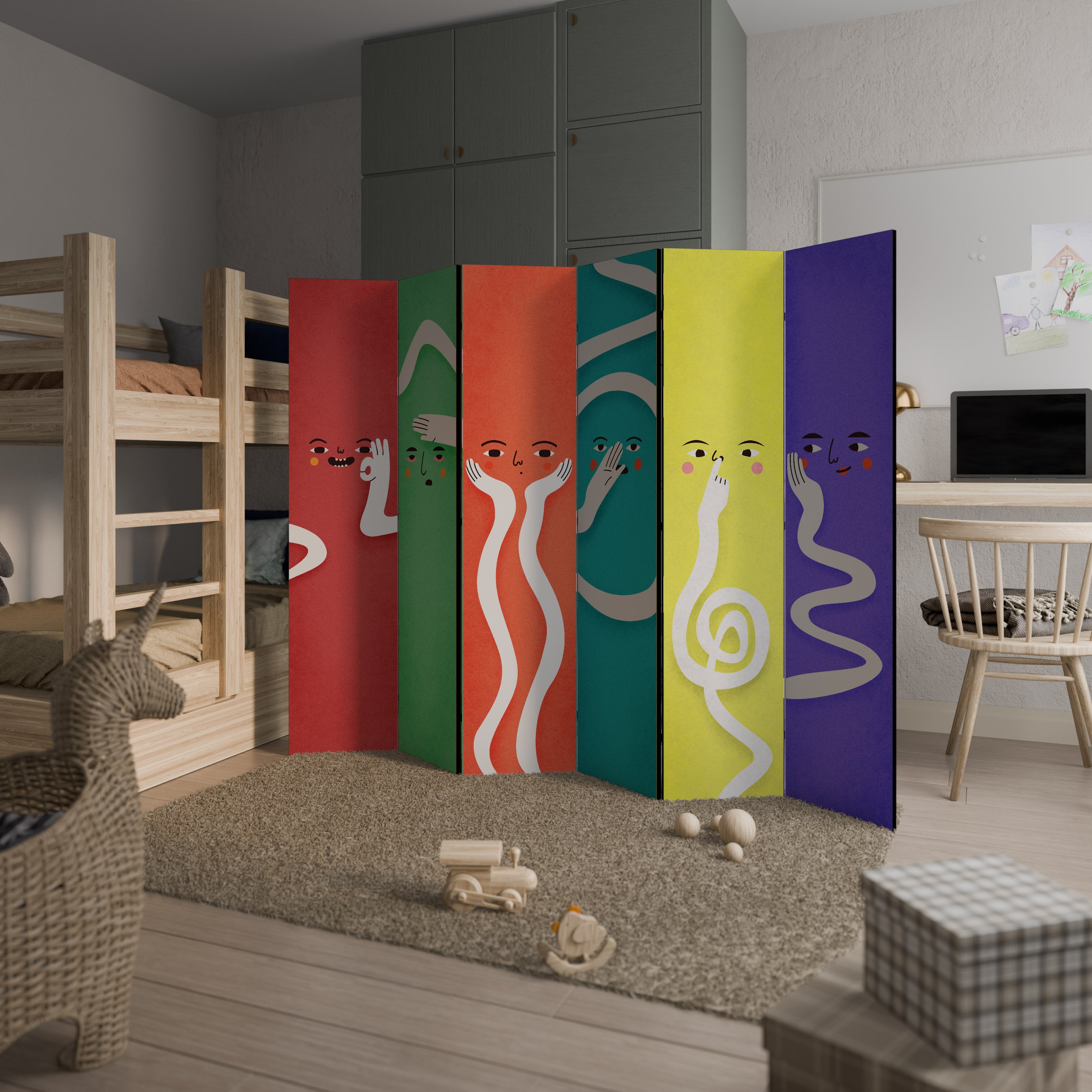 LIVELY FEATURES Rumsavdelare 6 paneler