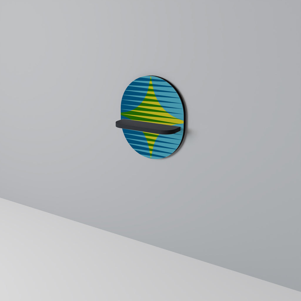 PERFECTION PICKS Oval konsthylla i svart finish