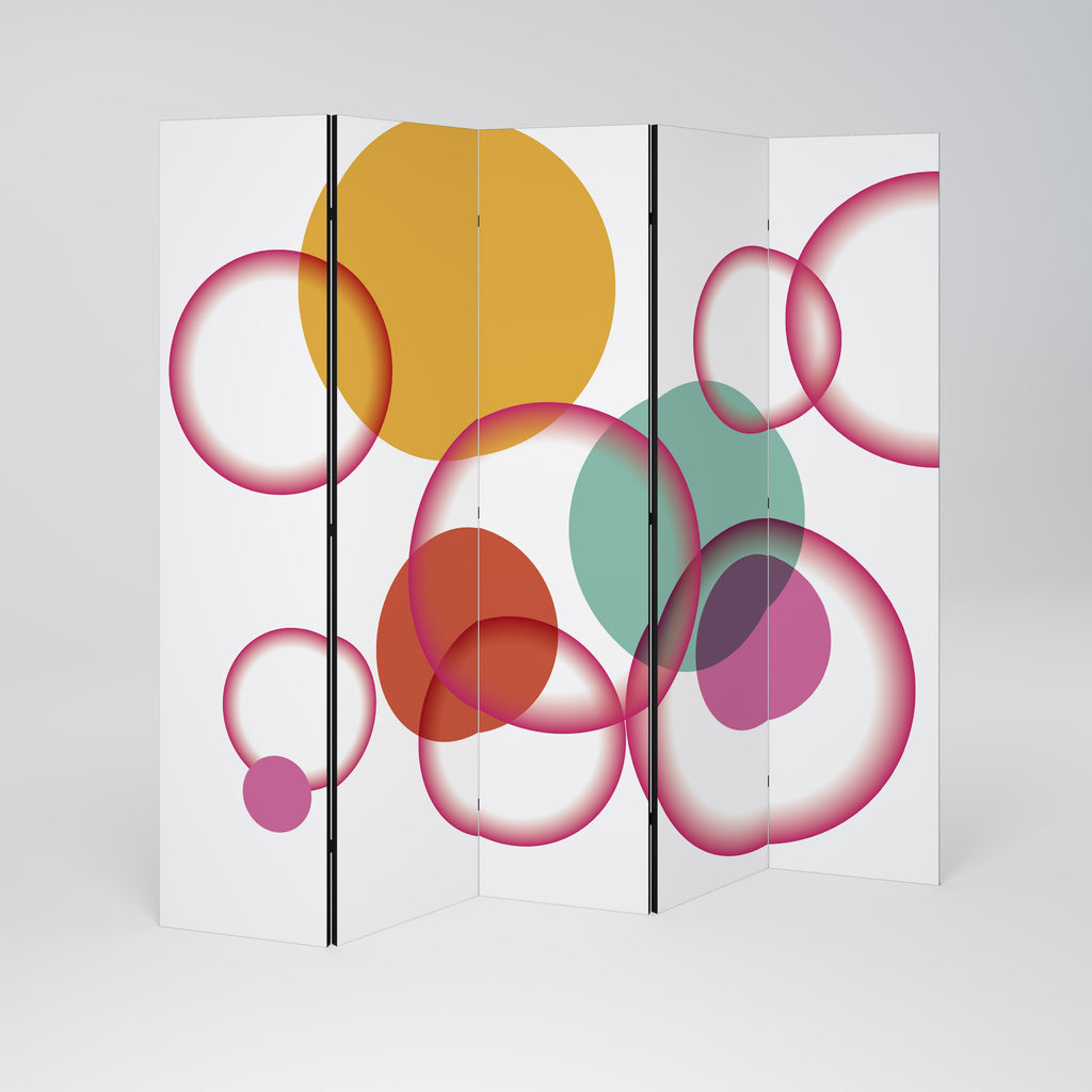 BUBBLE WISH Dekorativ rumsavdelare – 5 paneler
