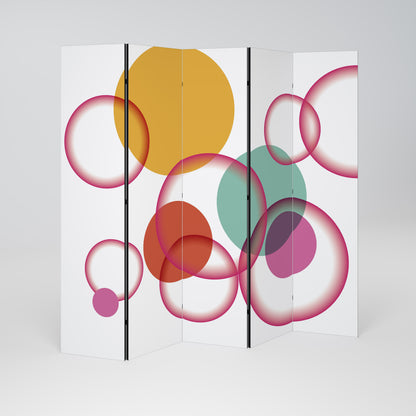 BUBBLE WISH Dekorativ rumsavdelare – 5 paneler